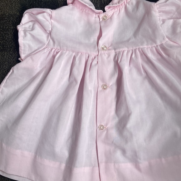 Vintage 90’s Summer Baby Dress 2-piece Pink with White Pinafore 6-9 months Y2K - Picture 8 of 8